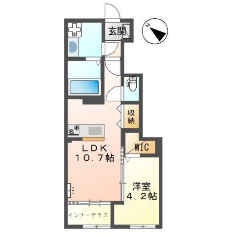 熊本市東区新外新築アパート（仮） 間取り図画像