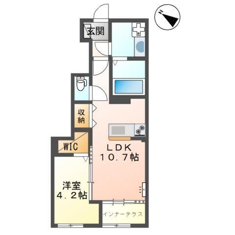 熊本市東区新外新築アパート（仮） 間取り図画像