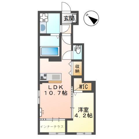 熊本市東区新外新築アパート（仮） 間取り図画像