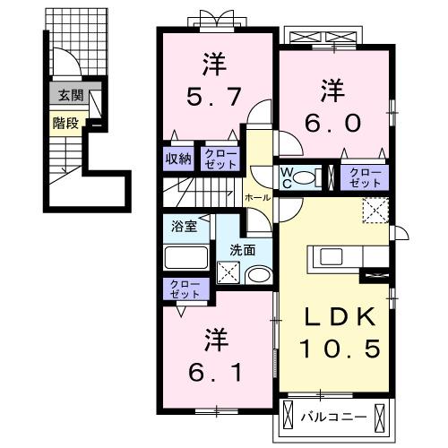 ベル　グランツ（201） 間取り図画像