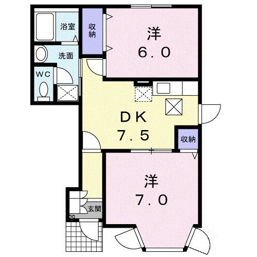 ＪＺハウス　Ａ（102） 間取り図画像