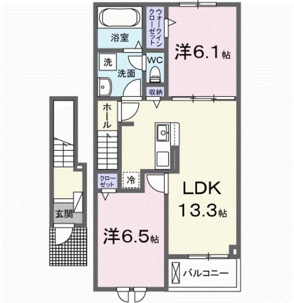 カーサ・ファミリア御幸（203） 間取り図画像