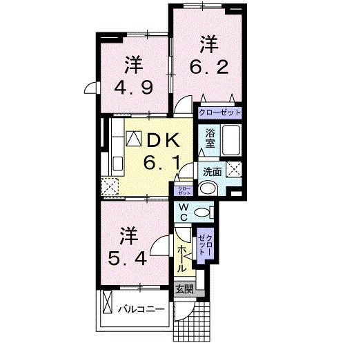 ネオレジデンスＴＮ　Ⅱ（101） 間取り図画像