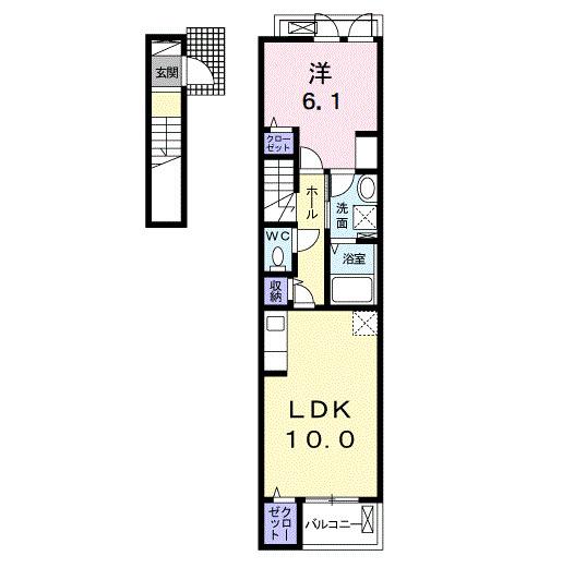アルカンジュ光　弐番館（203） 間取り図画像