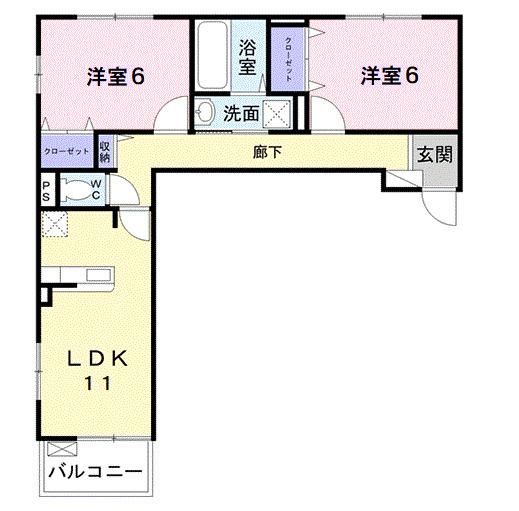 アルカンジュ光　壱番館（302） 間取り図画像