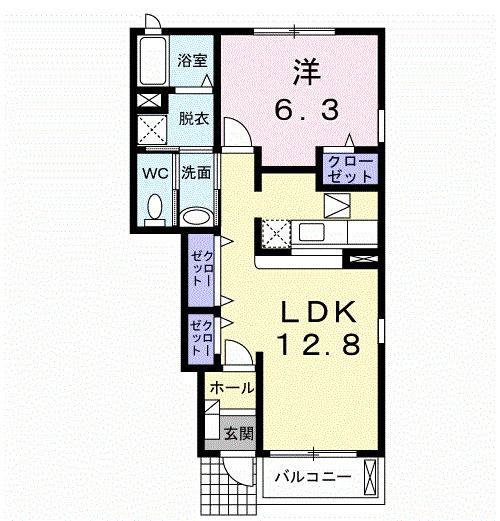 エスポワールヒルＡ（105） 間取り図画像