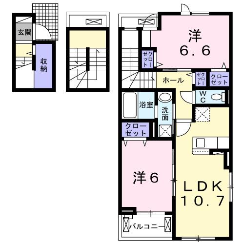 シャルマンビップⅡ（301） 間取り図画像
