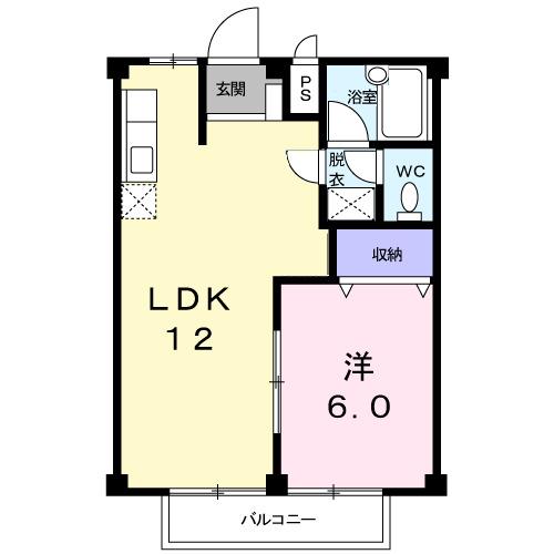 平國ハイツ（205） 間取り図画像
