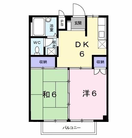 平國ハイツ（203） 間取り図画像