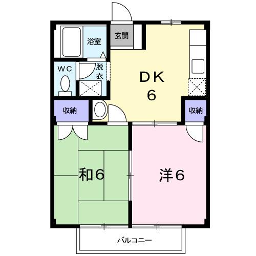 ヒガシコート宮ノ上（205） 間取り図画像