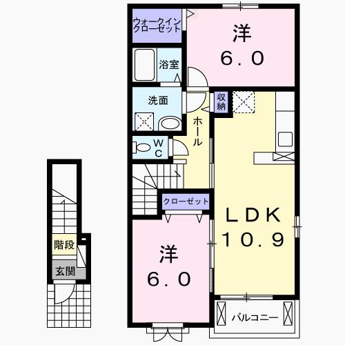 レジデンス　クレメント（205） 間取り図画像