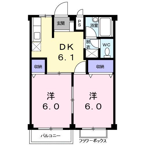 ルネッサンス立田（206） 間取り図画像