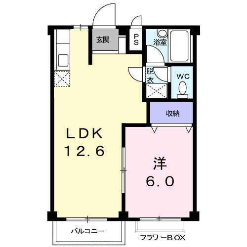 ルネッサンス立田（205） 間取り図画像