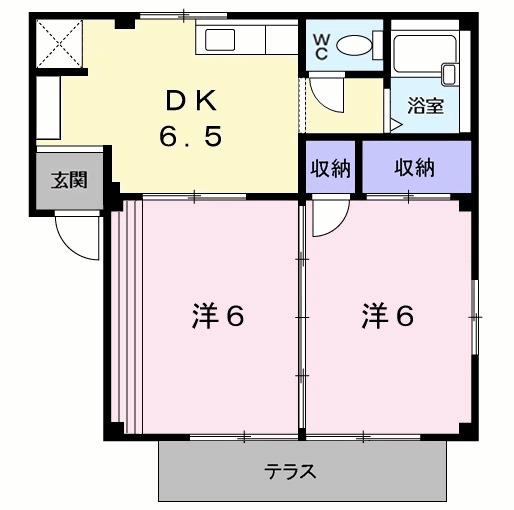 メロディハイツ（105） 間取り図画像