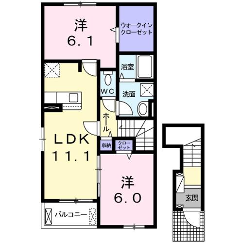 Ｐｏｎｏ　Ⅱ（201） 間取り図画像
