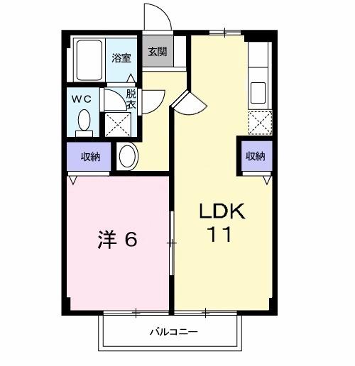 フリーデハイム（203） 間取り図画像