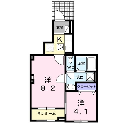 ルフィーネ（102） 間取り図画像