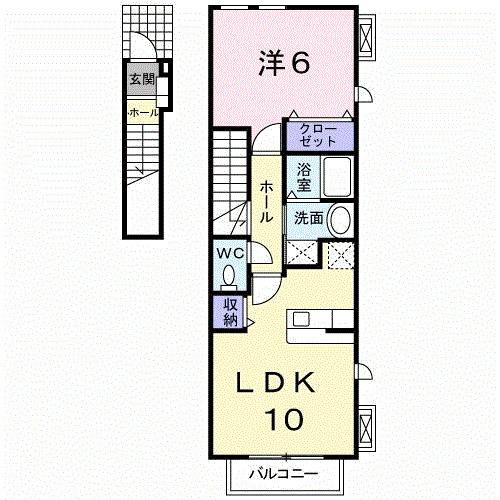 プロムナード月出（201） 間取り図画像