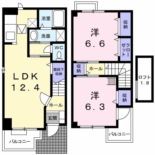 メゾン・ベリエ（101） 間取り図画像