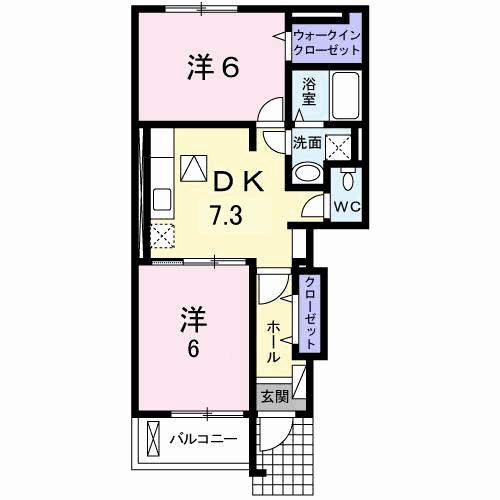 エール正林Ａ（101） 間取り図画像
