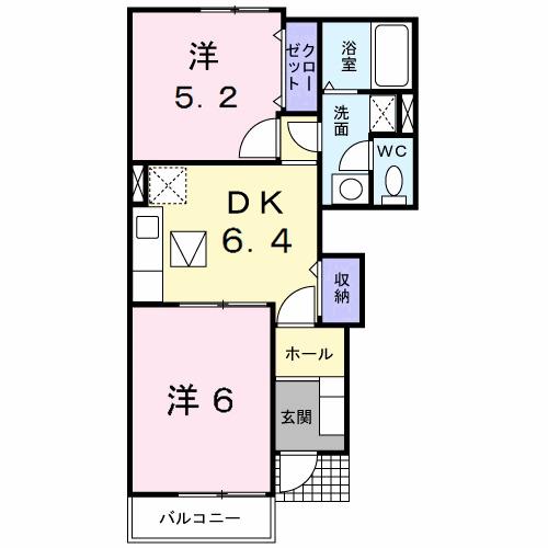 ＡＵＢＥ　Ｃ（102） 間取り図画像
