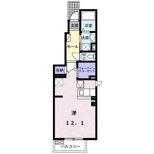 グルーム上南部（101） 間取り図画像
