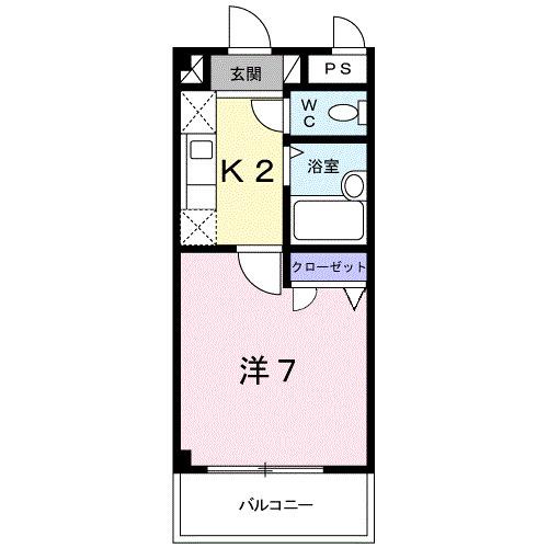 サニーフラッツＨＲ（302） 間取り図画像