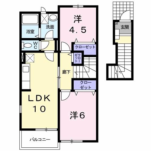 コーポＫＭⅡ（202） 間取り図画像