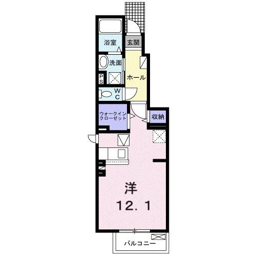 グルーム上南部（106） 間取り図画像