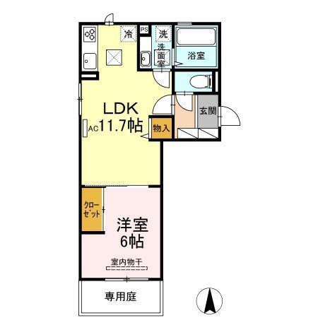 グランフォレMⅡ（103） 間取り図画像