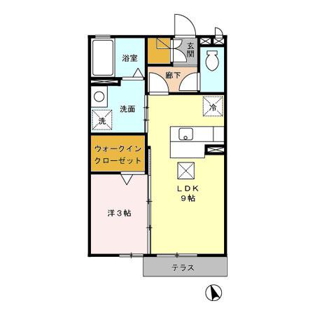 ラフィーネⅡ（101） 間取り図画像