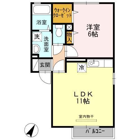 グッドラック高平（205） 間取り図画像