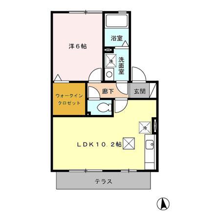 アクティブ　C棟（108） 間取り図画像