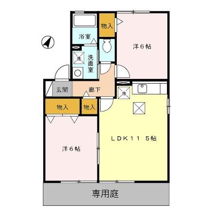 エクレール（101） 間取り図画像