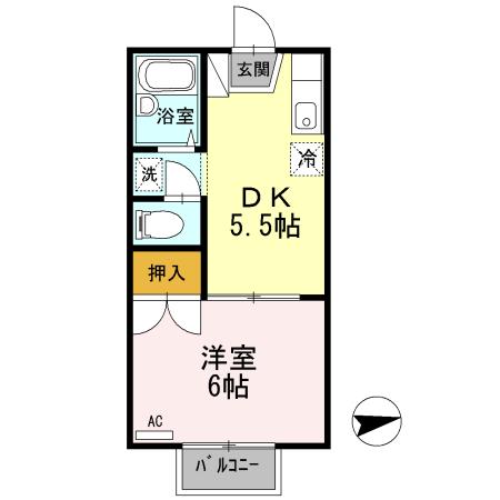 レジデンスイケダ（201） 間取り図画像
