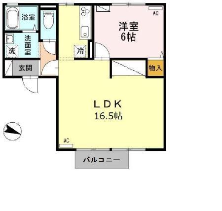 ヴィラ沼山津（103） 間取り図画像
