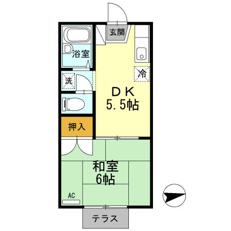 レジデンスイケダ（101） 間取り図画像