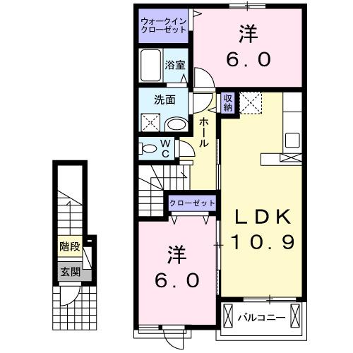 エアリーガーデンＳＤ　Ⅳ（202） 間取り図画像