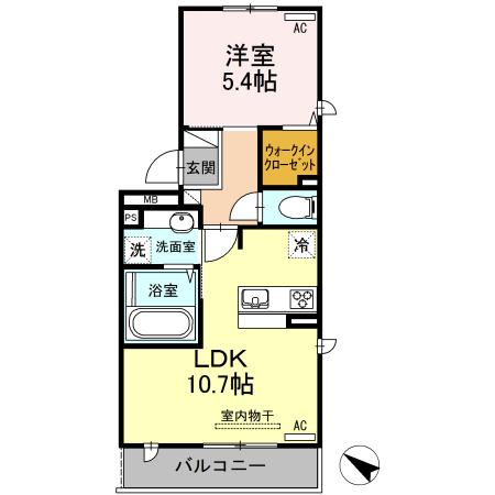 シェラール・インター（201） 間取り図画像