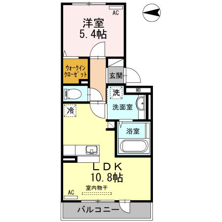 ルミエール長嶺（302） 間取り図画像