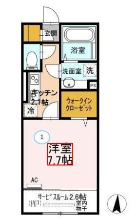 レガリア（102） 間取り図画像