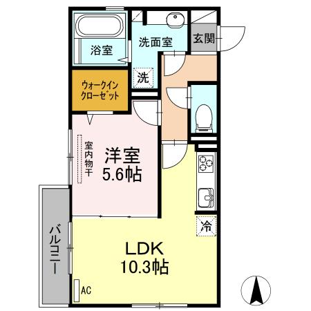 ドミール　withＤ（205） 間取り図画像