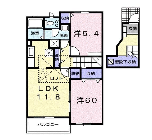 リバーシティＡ（202） 間取り図画像