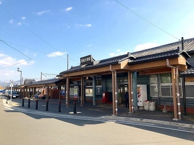 肥後大津駅：2100m
