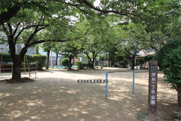 坪井1丁目公園：419m