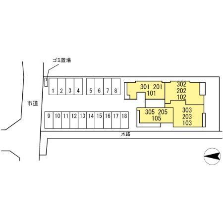 Crest Court（303） 駐車場