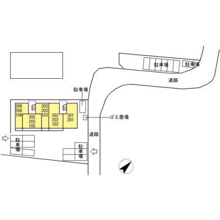 ビブロスポンテ（303） 駐車場