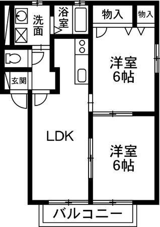 ウィルD（101） 間取り図画像