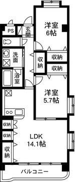 マンショングレイス（506） 間取り図画像