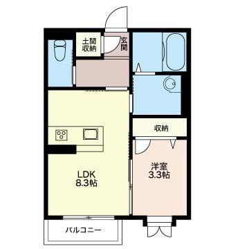 メゾン　ISHITA（205） 間取り図画像
